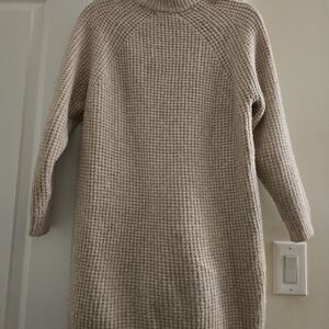 Mango Beige Turtleneck Sweater